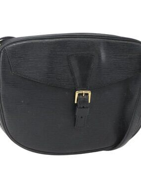 Authentic LOUIS VUITTON Epi Jeune Fille MM Shoulder Bag Black M52152 LV